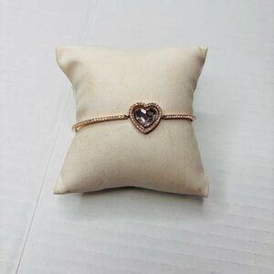 SWAROVSKI White Rose Gold Sparkling Dance Bangle